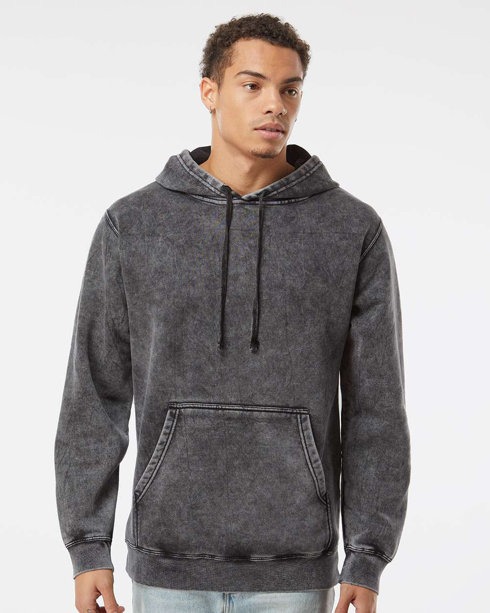 9oz. Unisex Midweight Mineral Wash Pullover Hood - Tiflee Tradex Company